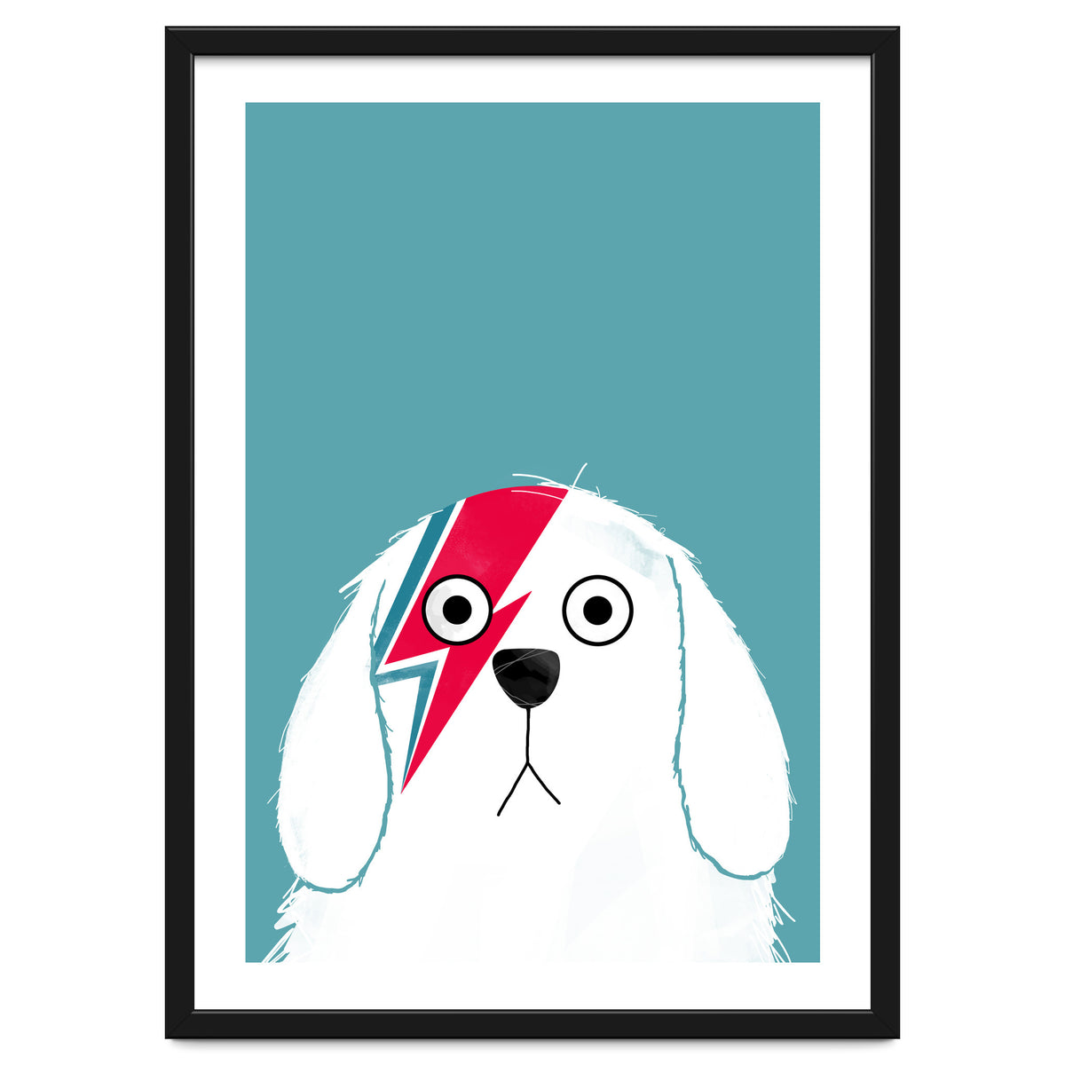 Doozal Dog Bowie White