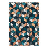 Copper, Marble and Concrete Cubes with Blue (Print Only) thumbnail