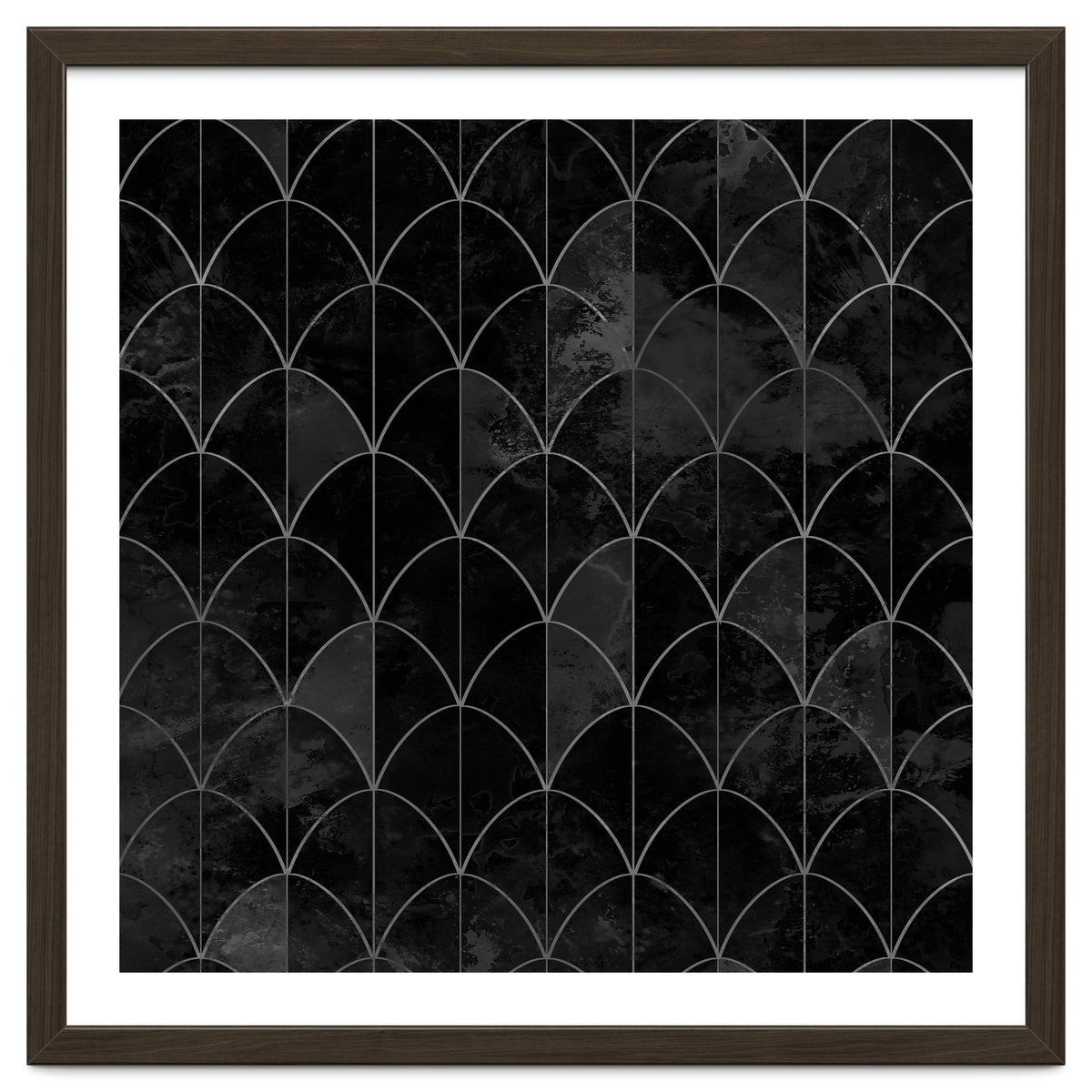 Mermaid scales. Black and white