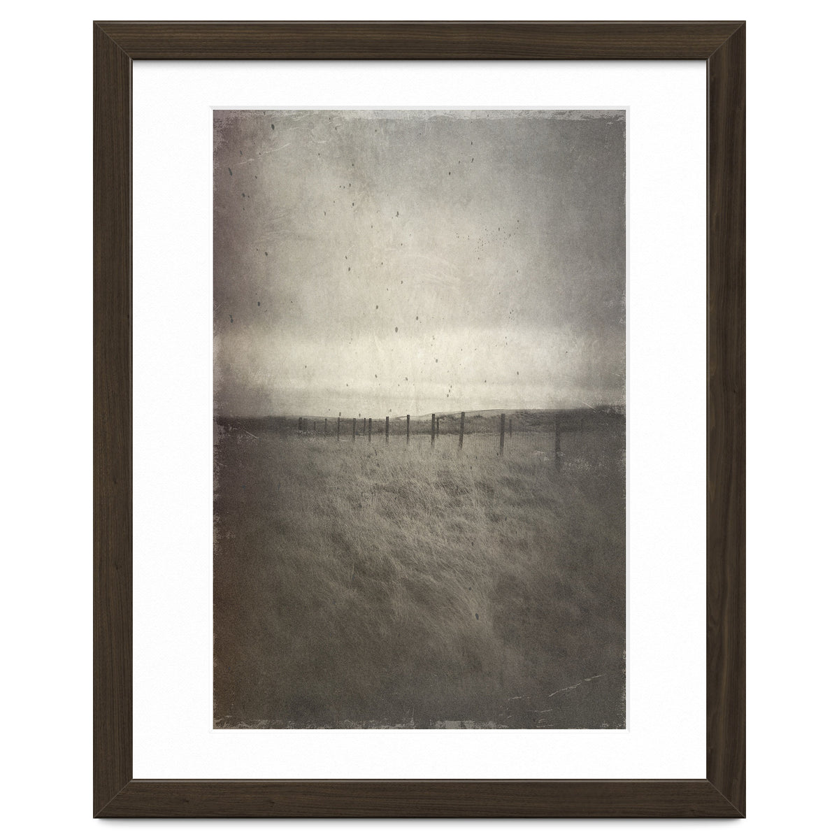 Bleak winter landscape of Saddleworth Moor