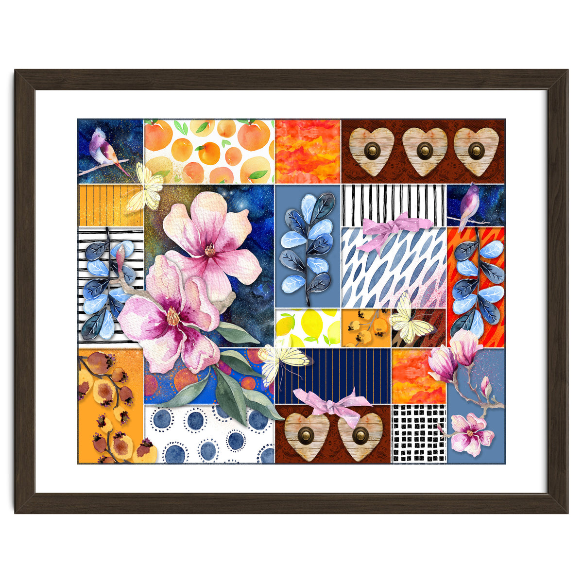 Romantic Floral Collage