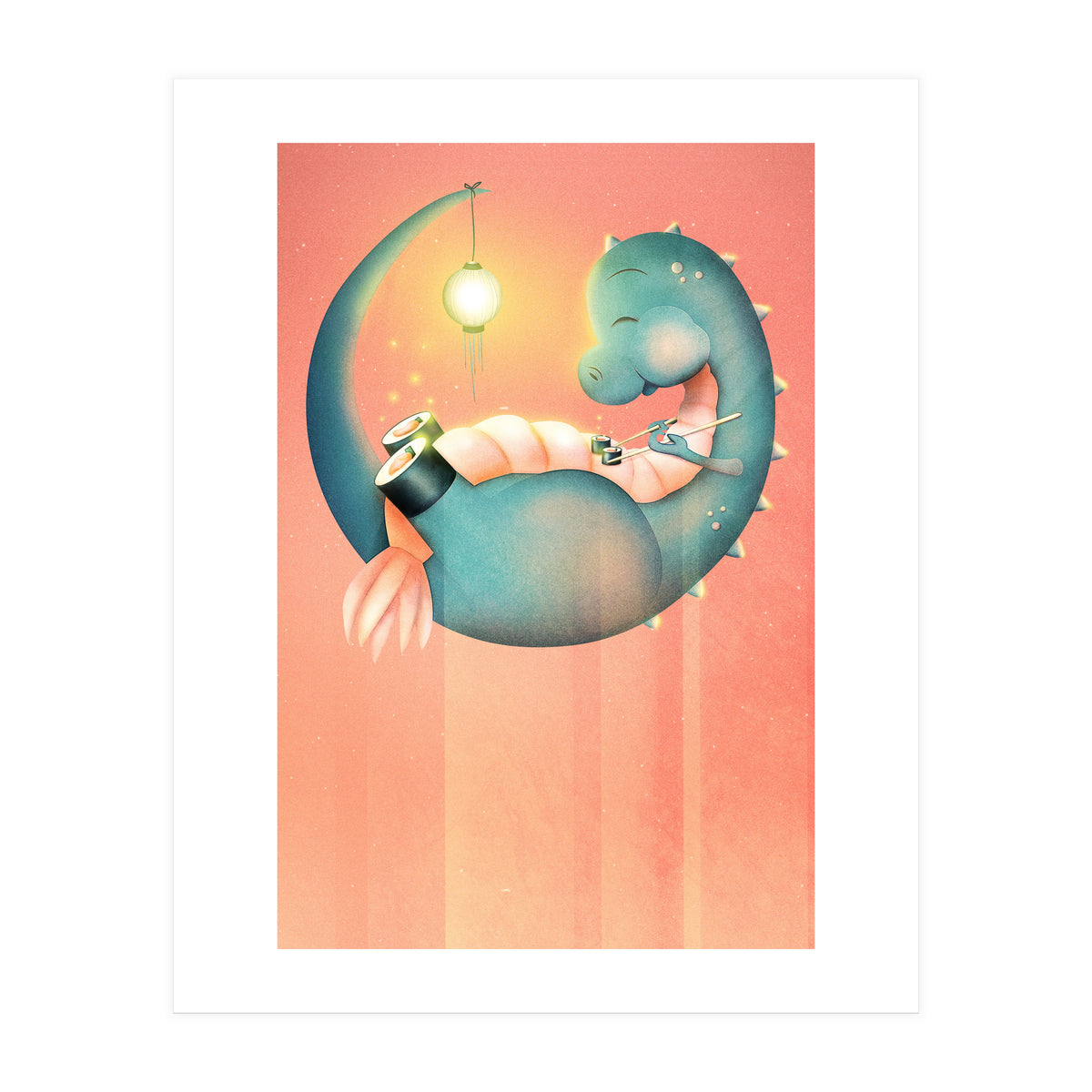 Sushi Dinosaur (Print Only)