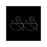 Kayakers | modern geometric (Print Only) thumbnail