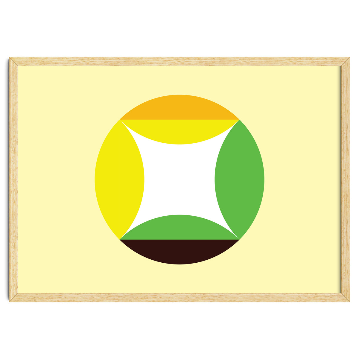 Geometric Shapes No. 21 - yellow, green & orange