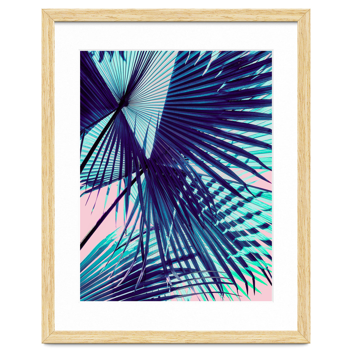 Palm leaf on the beach