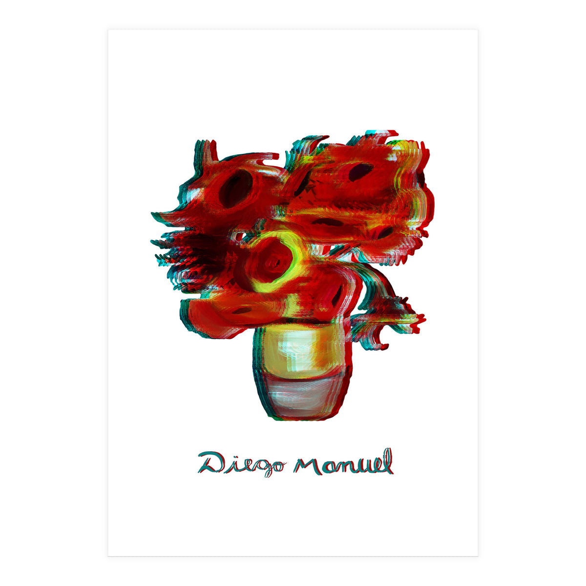 Florero Fondo Blanco (Print Only)