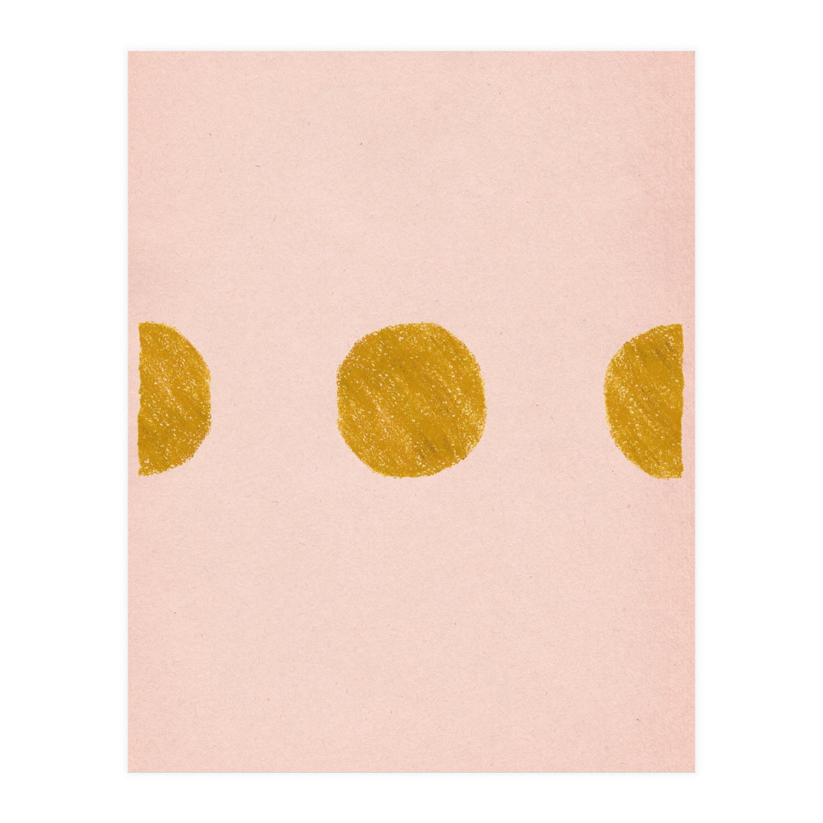 Pink and rust minimalist shapes (Print Only)