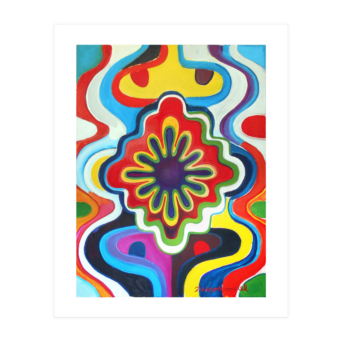 Graffiti Con Flor (Print Only)