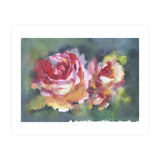 Wildflowers rose watercolor painting (Print Only) thumbnail