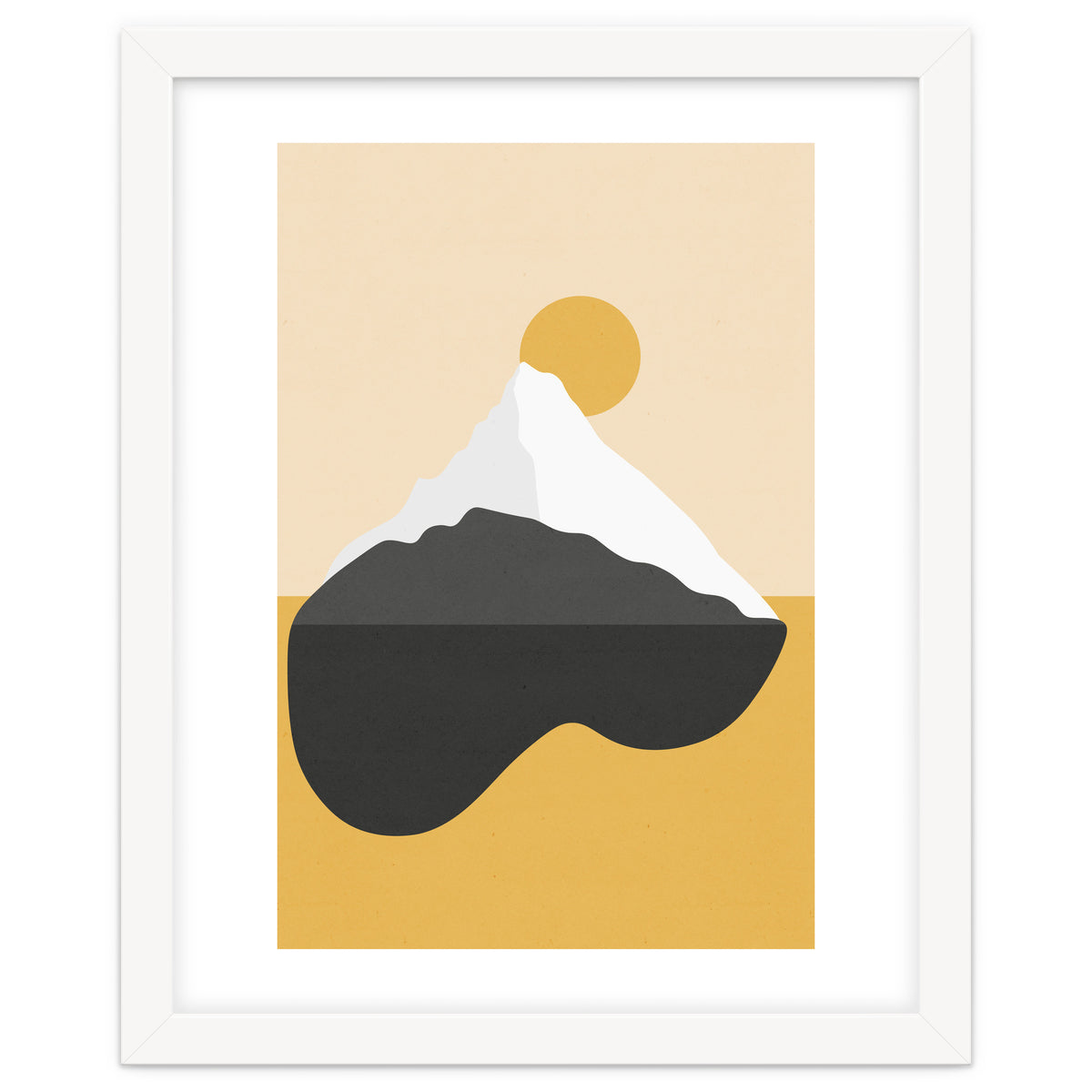 Abstract Mountain - Golden Desert