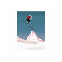 Mountain Love Skier (Print Only)