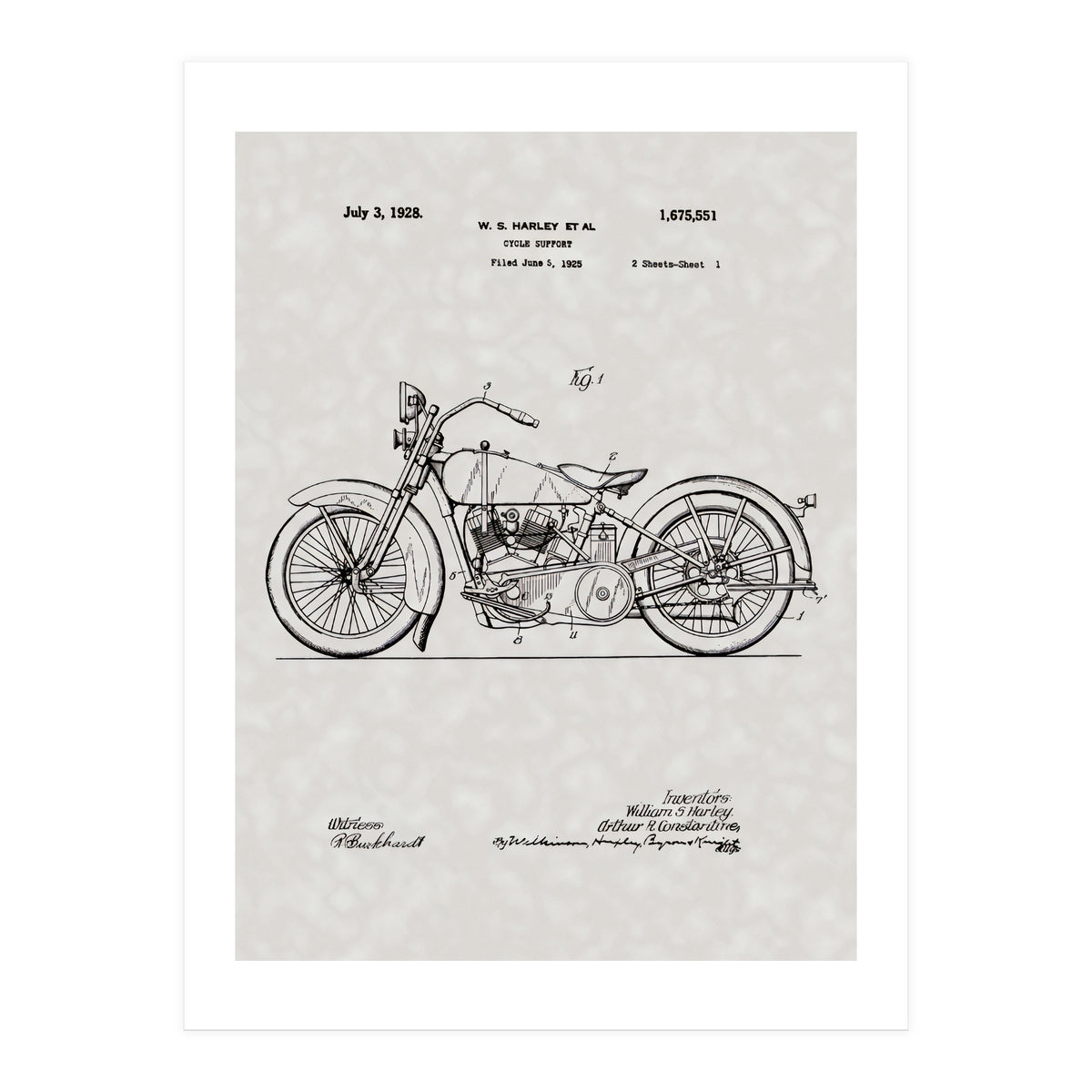 Harley Patent (Print Only)