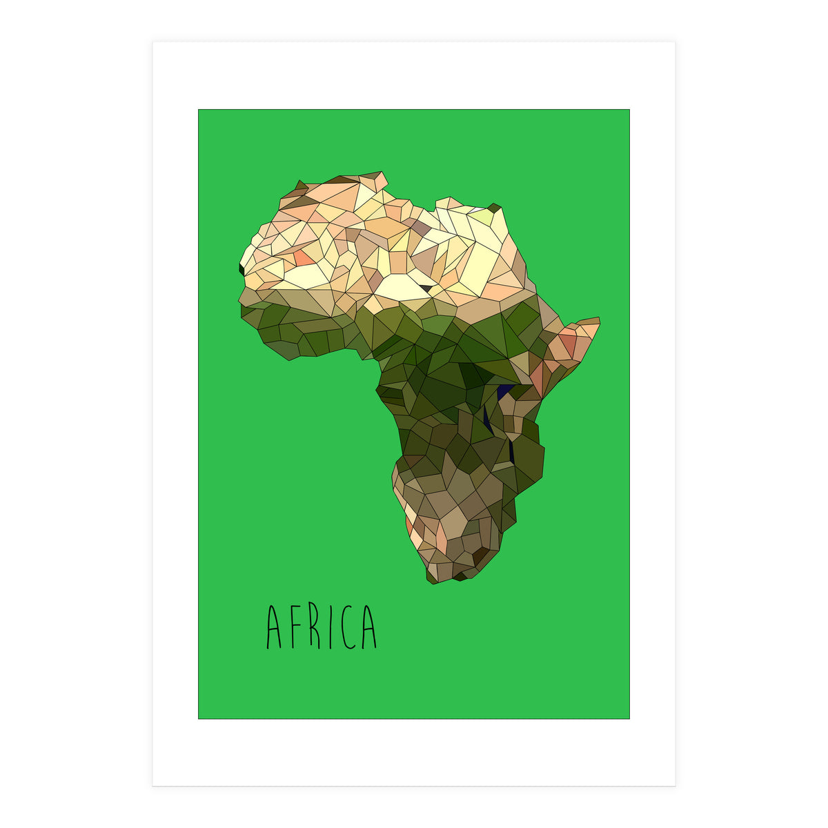 Africa - Green (Print Only)