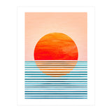 Geometric Minimalist Sunset (Print Only) thumbnail