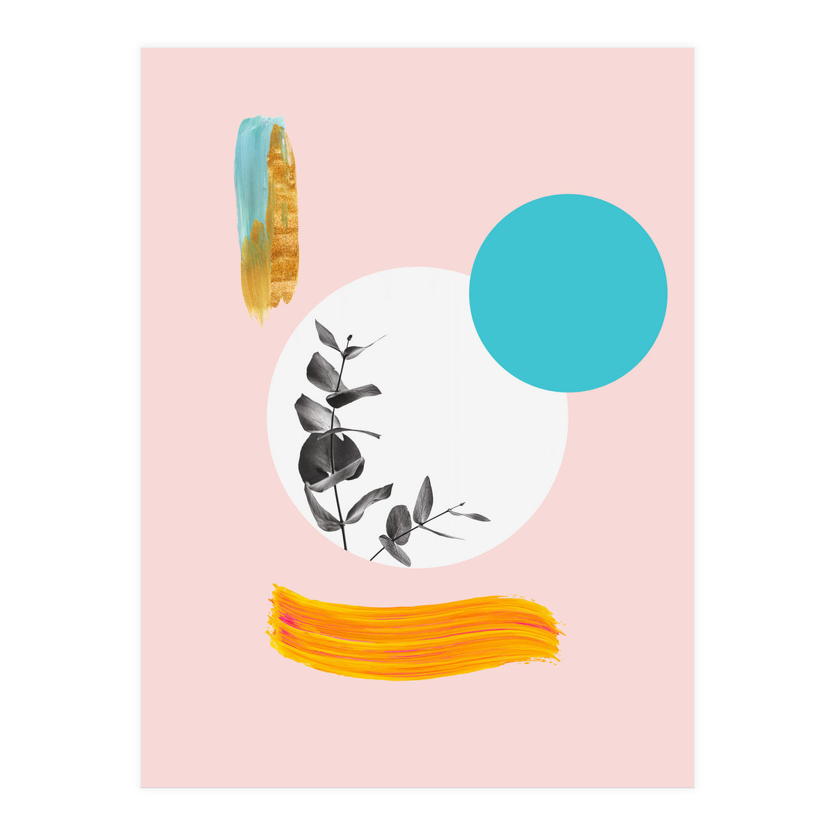 Modern Abstract Leaves (Print Only)