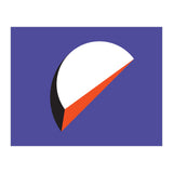 Geometric Shapes No. 37 - orange & purple (Print Only) thumbnail