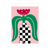 Flower in Checker Vase (Print Only) thumbnail