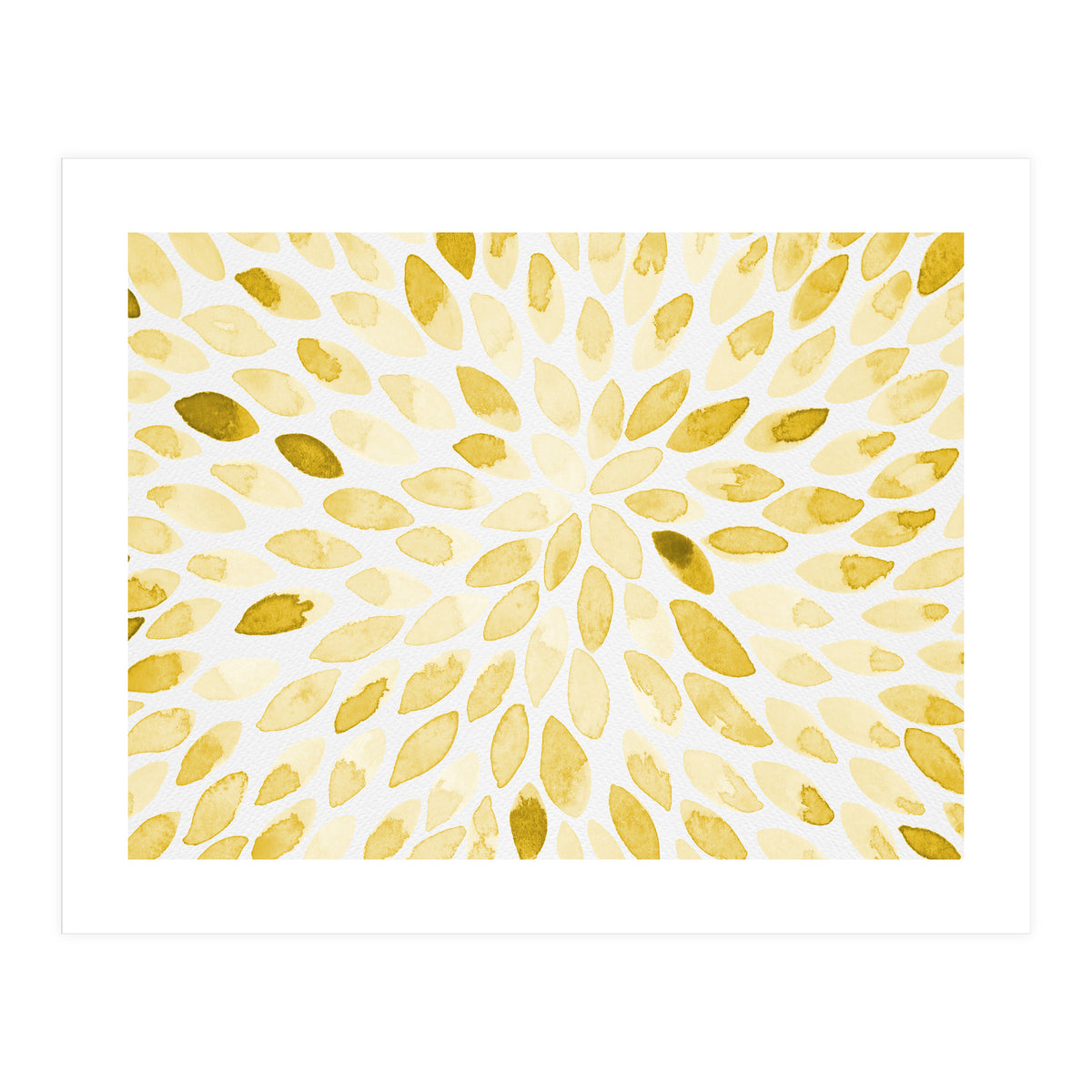 Watercolor Burst Yellow (Print Only)