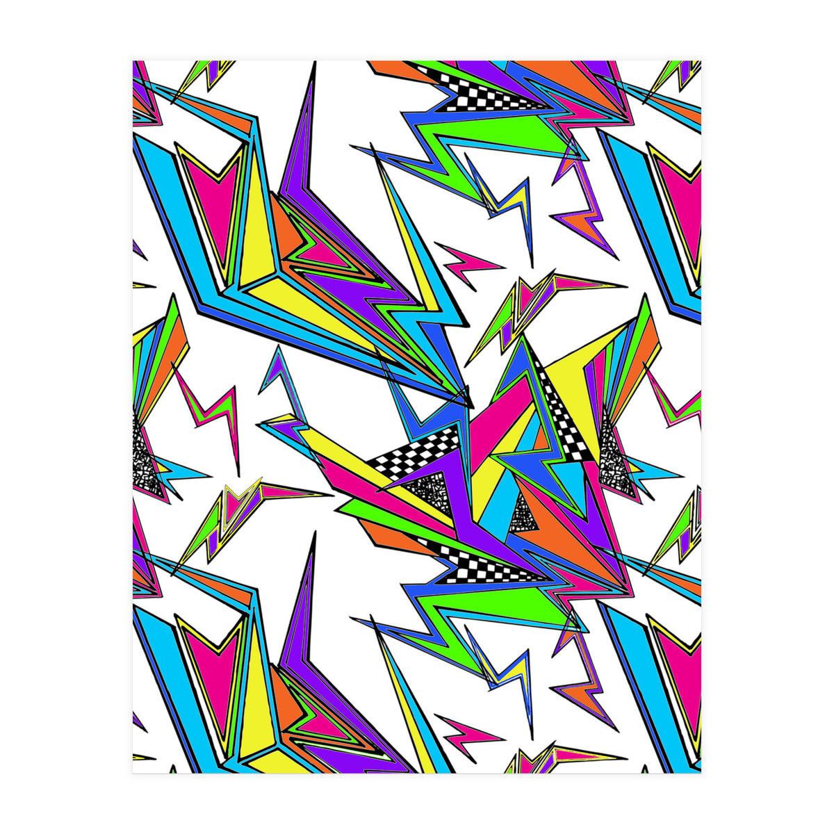 Neon Kapow White (Print Only)