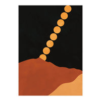 Mountain Hills Moon Earth Tones (Print Only)