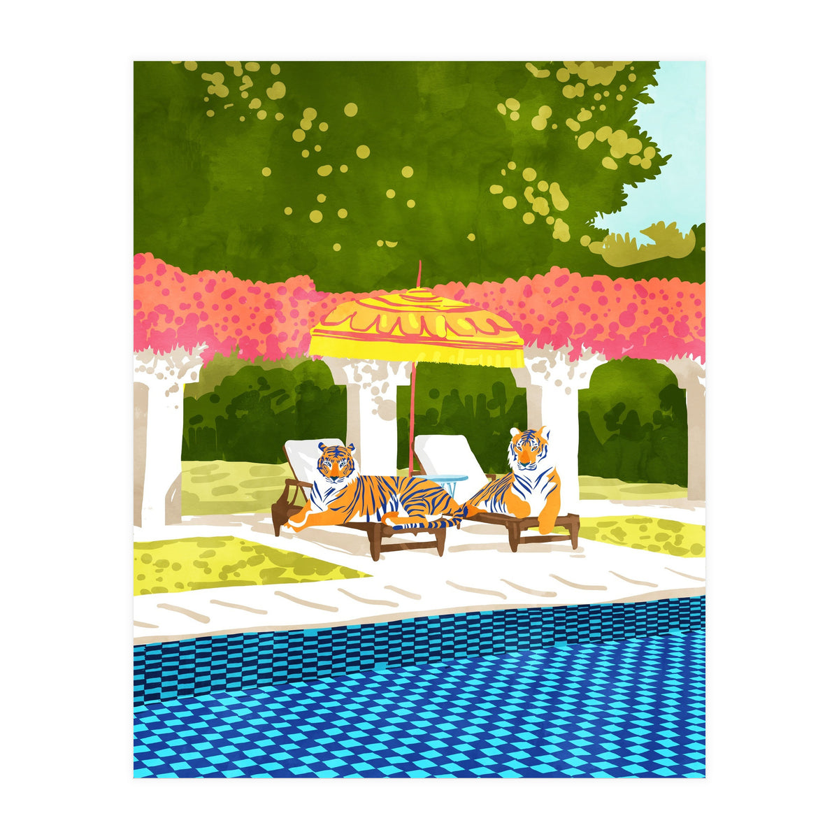 Tiger Vacay (Print Only)