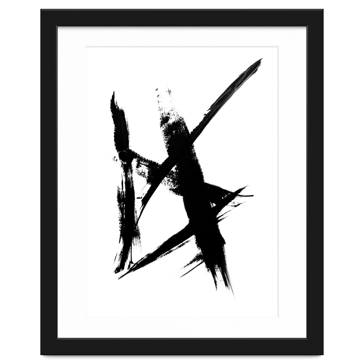 Abstract Brushstroke Print