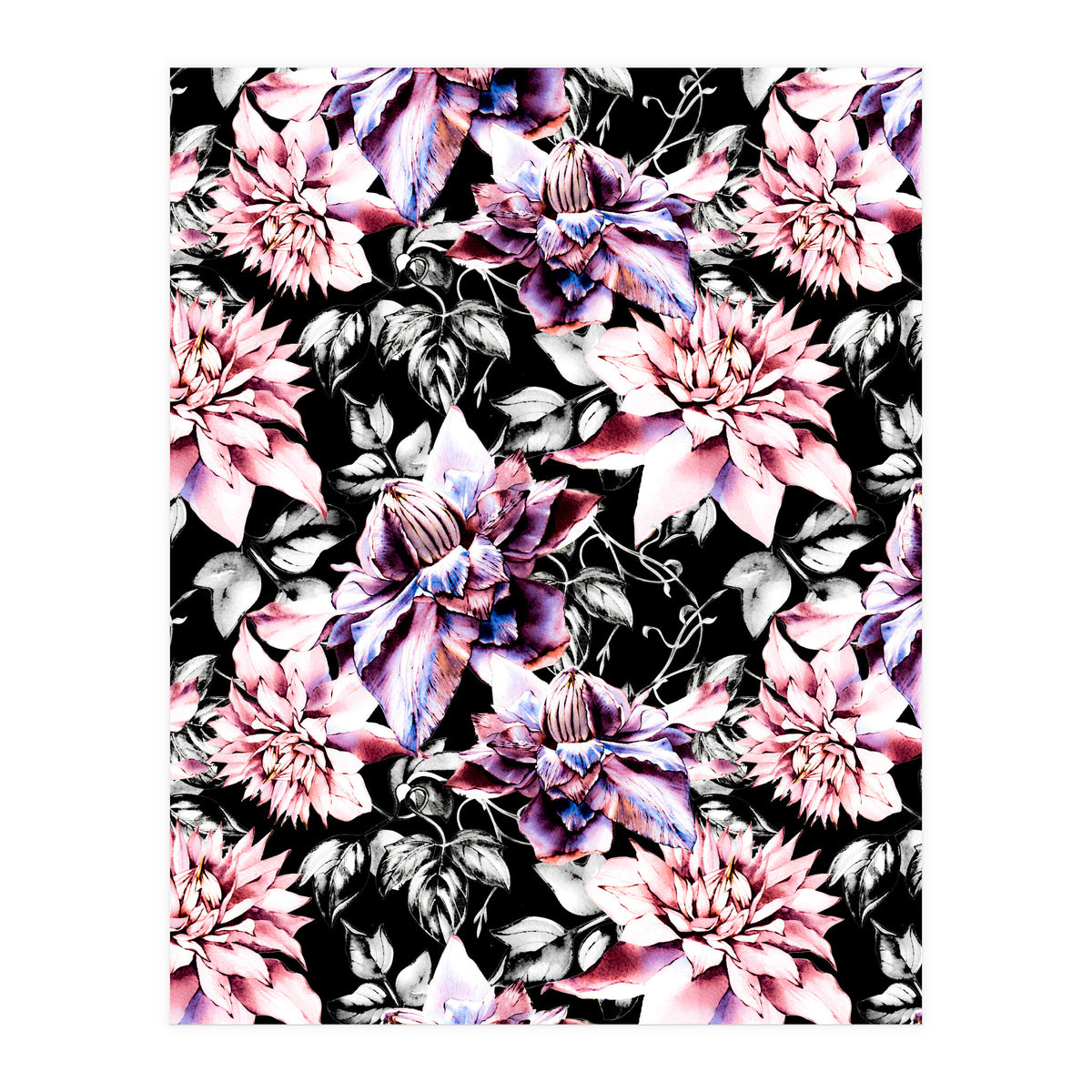 Pink bloom in the dark  (Print Only)