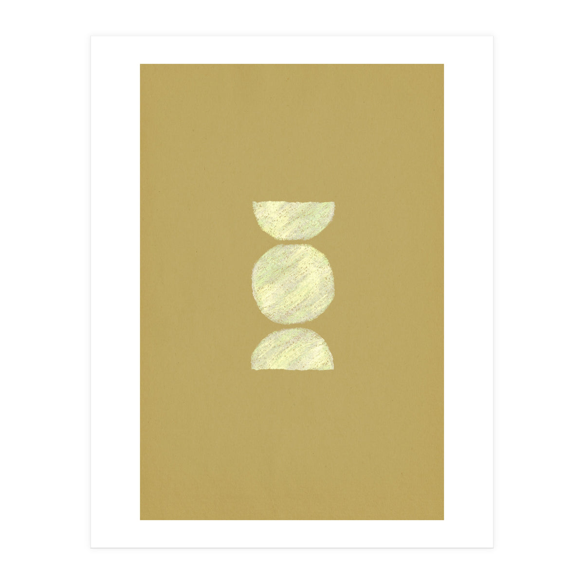 Olive green shapes (Print Only)