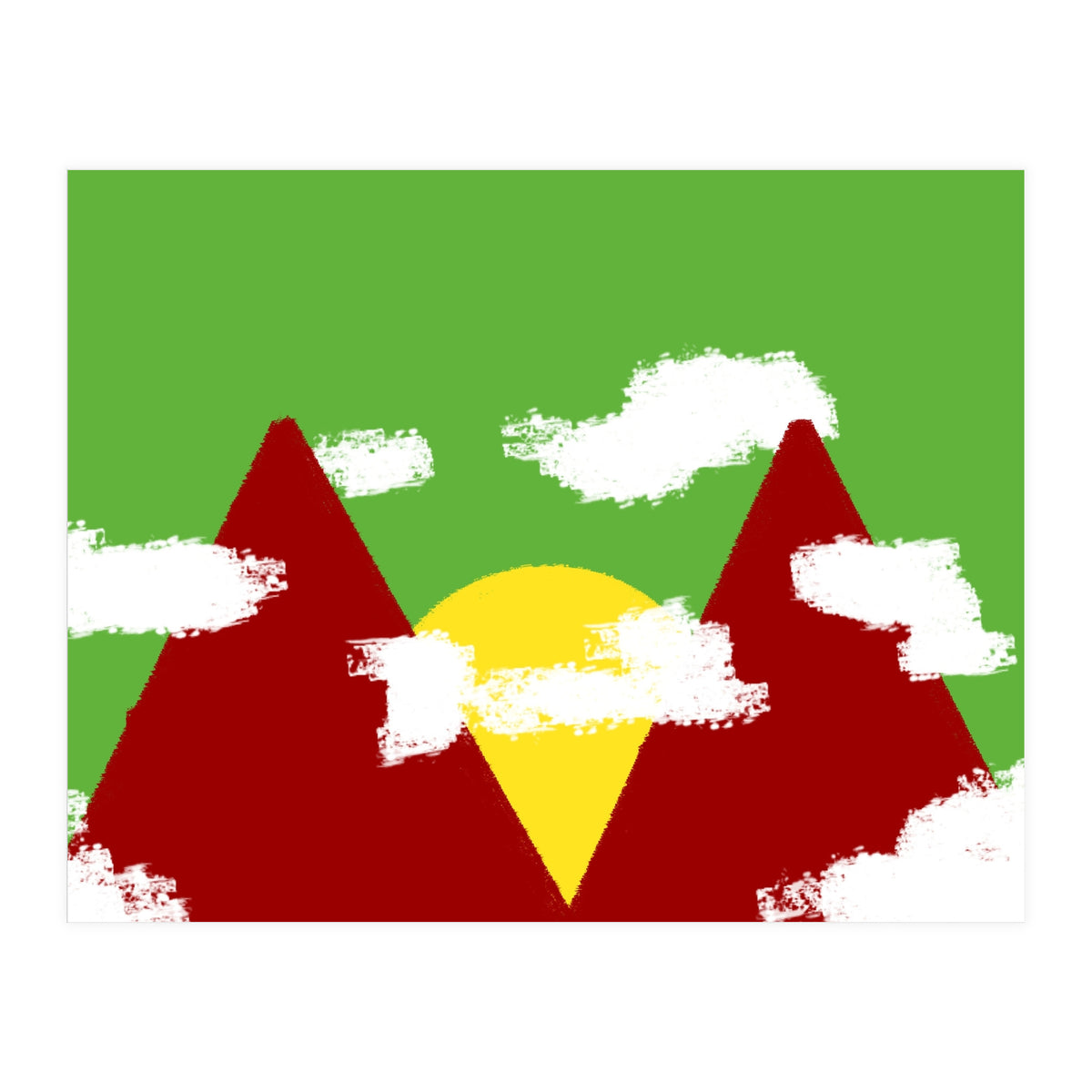 Dawn At The Camping (Print Only)