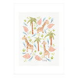 Jungle Giraffes | Pastel (Print Only) thumbnail