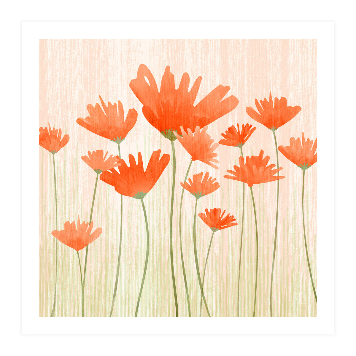 Red Poppy Meadow (Print Only)