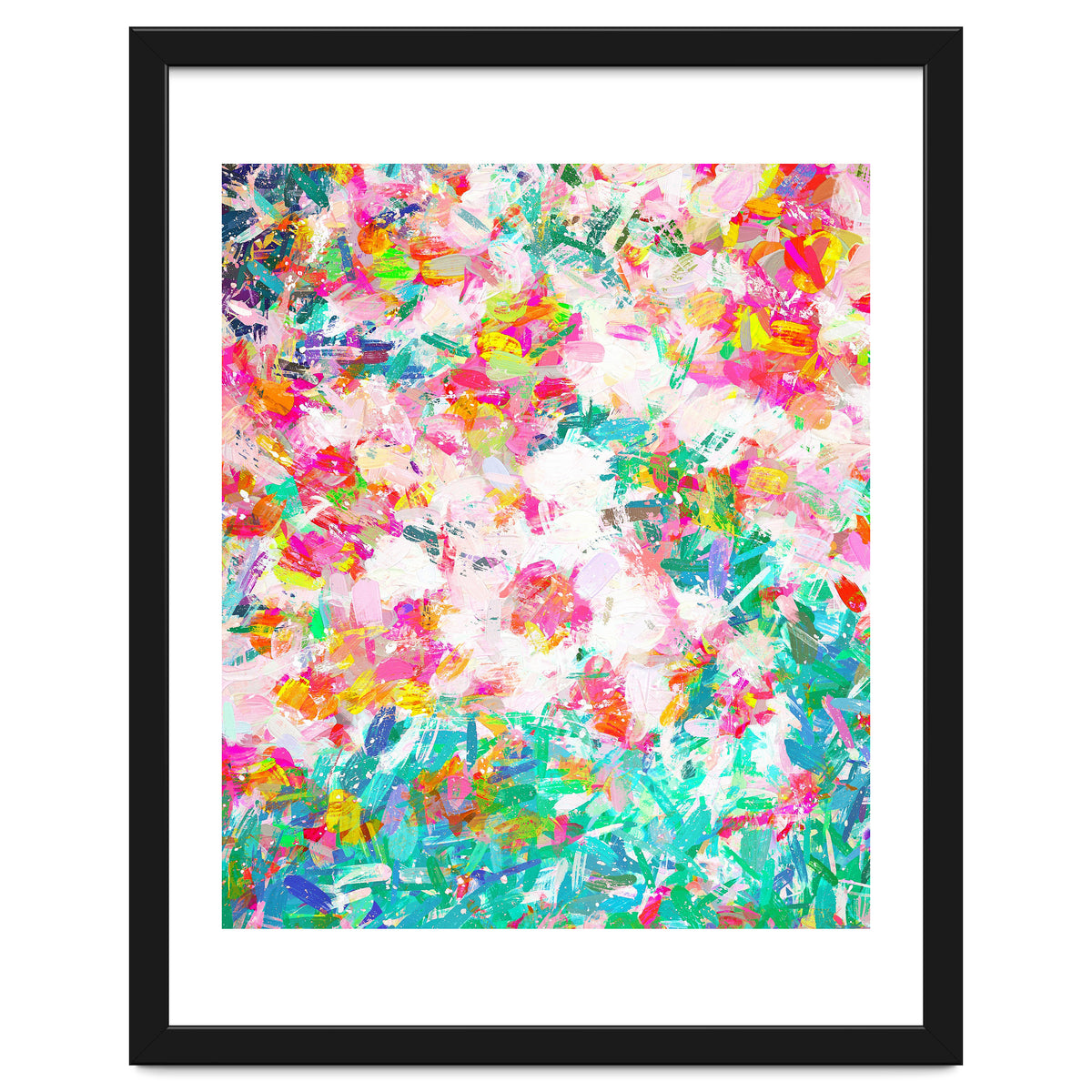 Painted Joy | Abstract Botanical Floral Nature Painting | Spring Meadow Garden