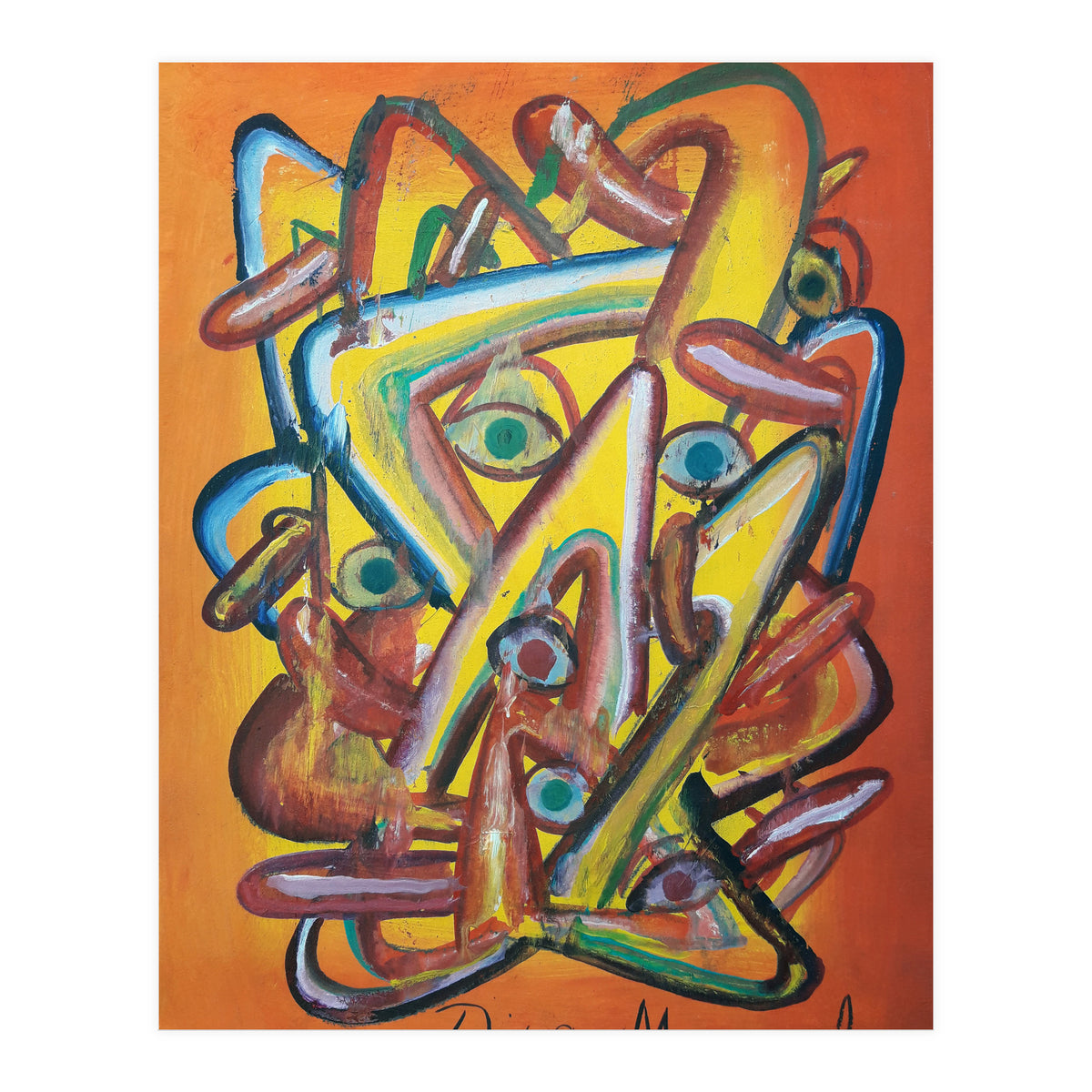 Formas Ojos Y Lenguas (Print Only)