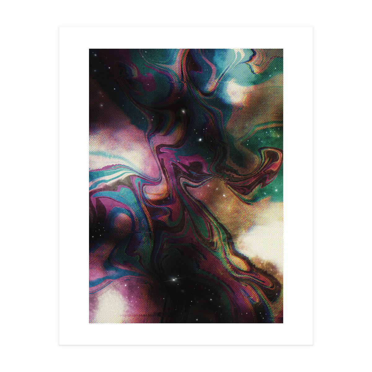 Retro Vintage Abstract Space (Print Only)