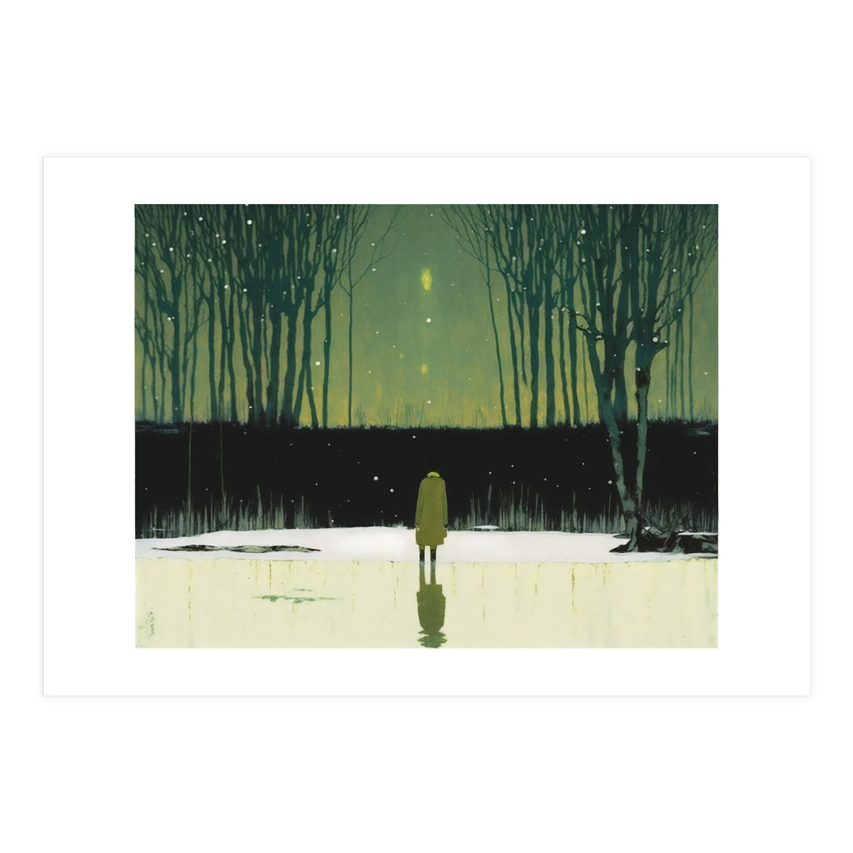 Eerie Woods Landscape (Print Only)