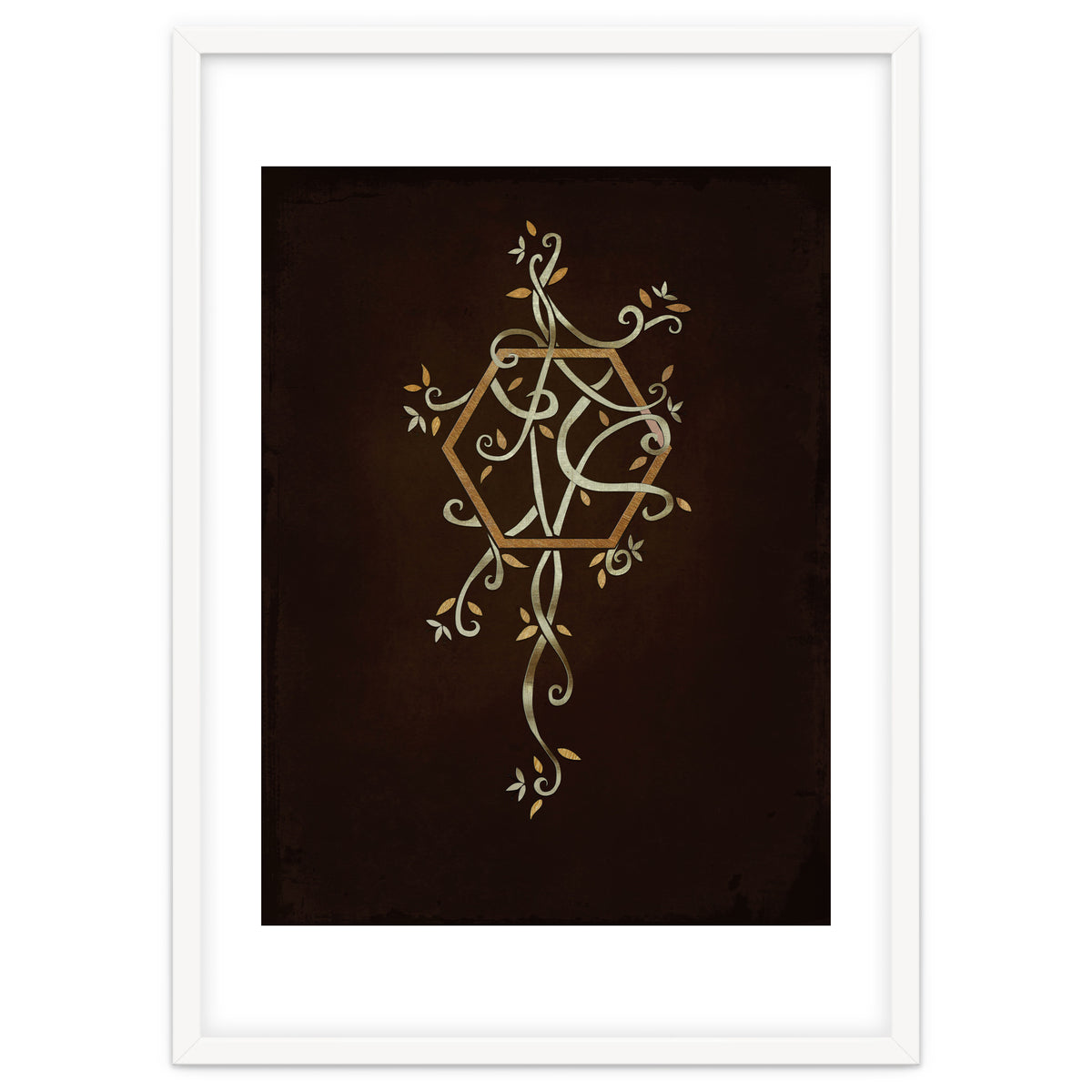 Flowering golden hexagon