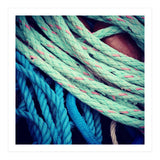 fishing ropes: blue and green (Print Only) thumbnail