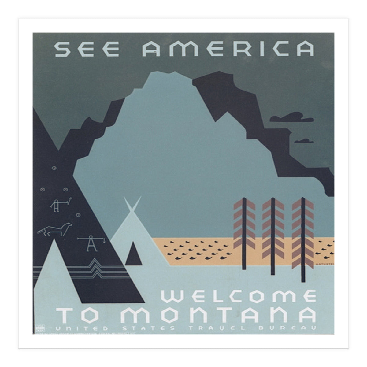 Welcome To Montana, USA. (Print Only)