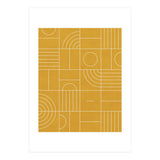 My Favorite Geometric Patterns No.22 - Mustard Yellow (Print Only) thumbnail