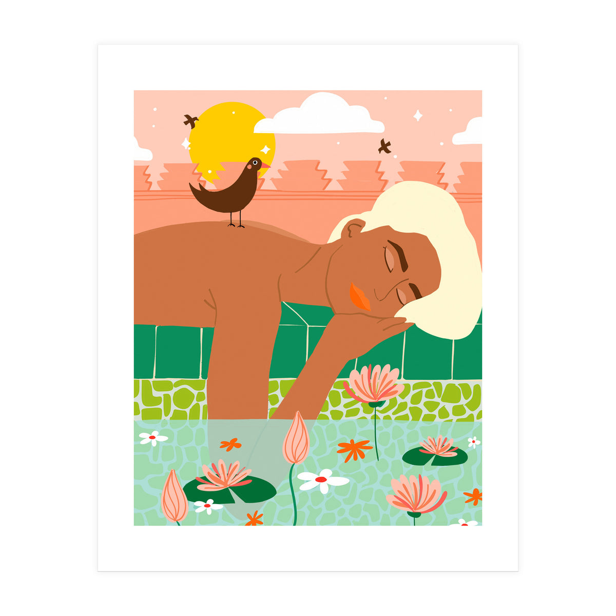 Sunkissed Skin & A Tropical Sky, Let Your Soul & Spirit Fly (Print Only)