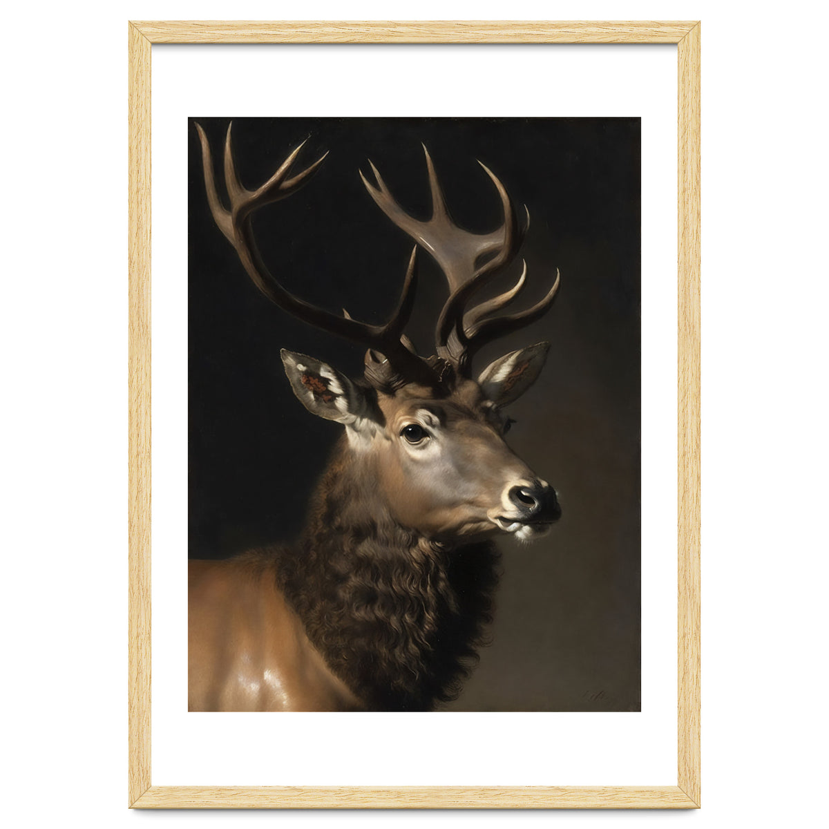 Stag Classical Oil Painting