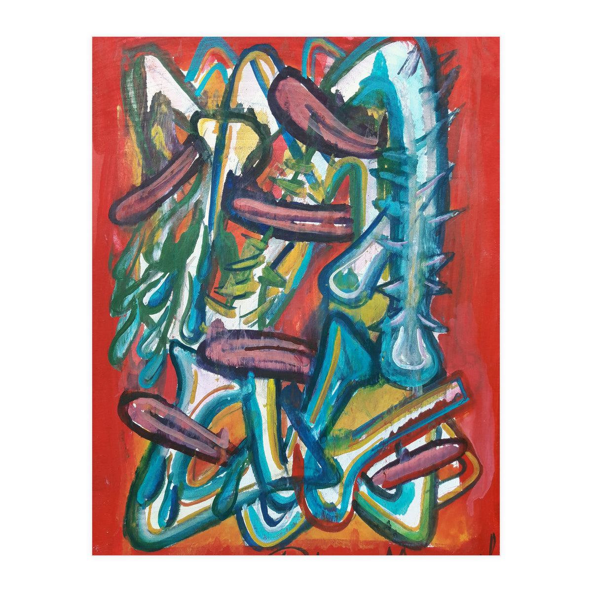 Formas Lenguas Y Cactus (Print Only)