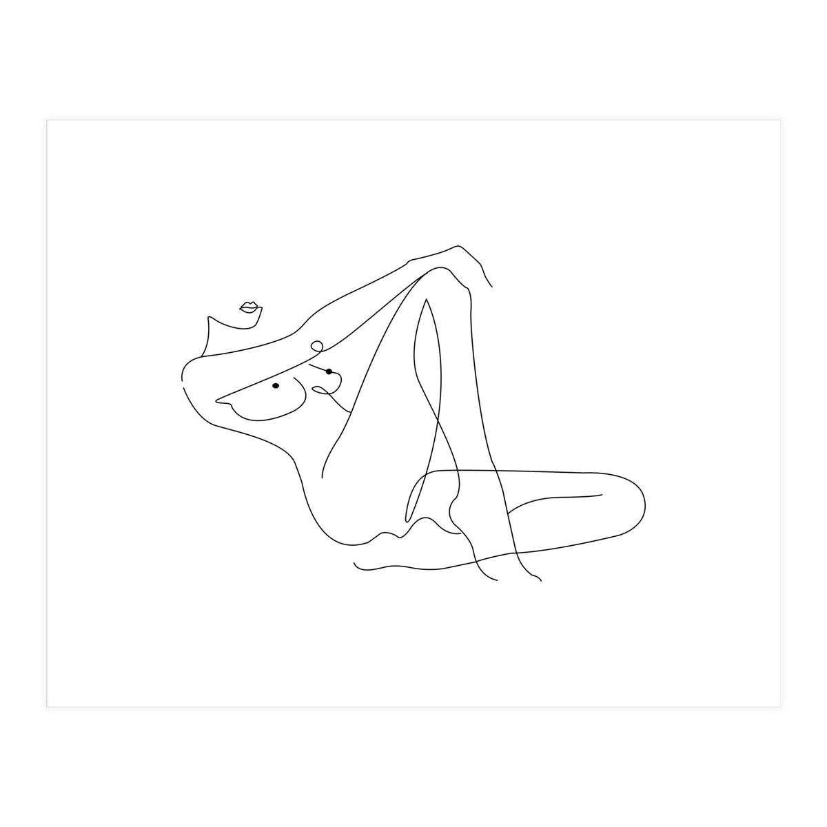 Lying woman (Print Only)