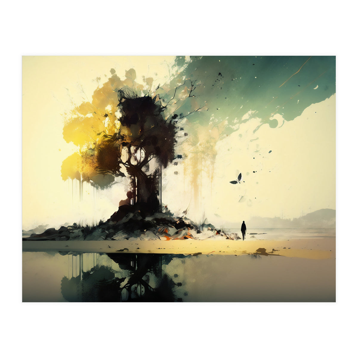 Tree Abstract Painting (Print Only)