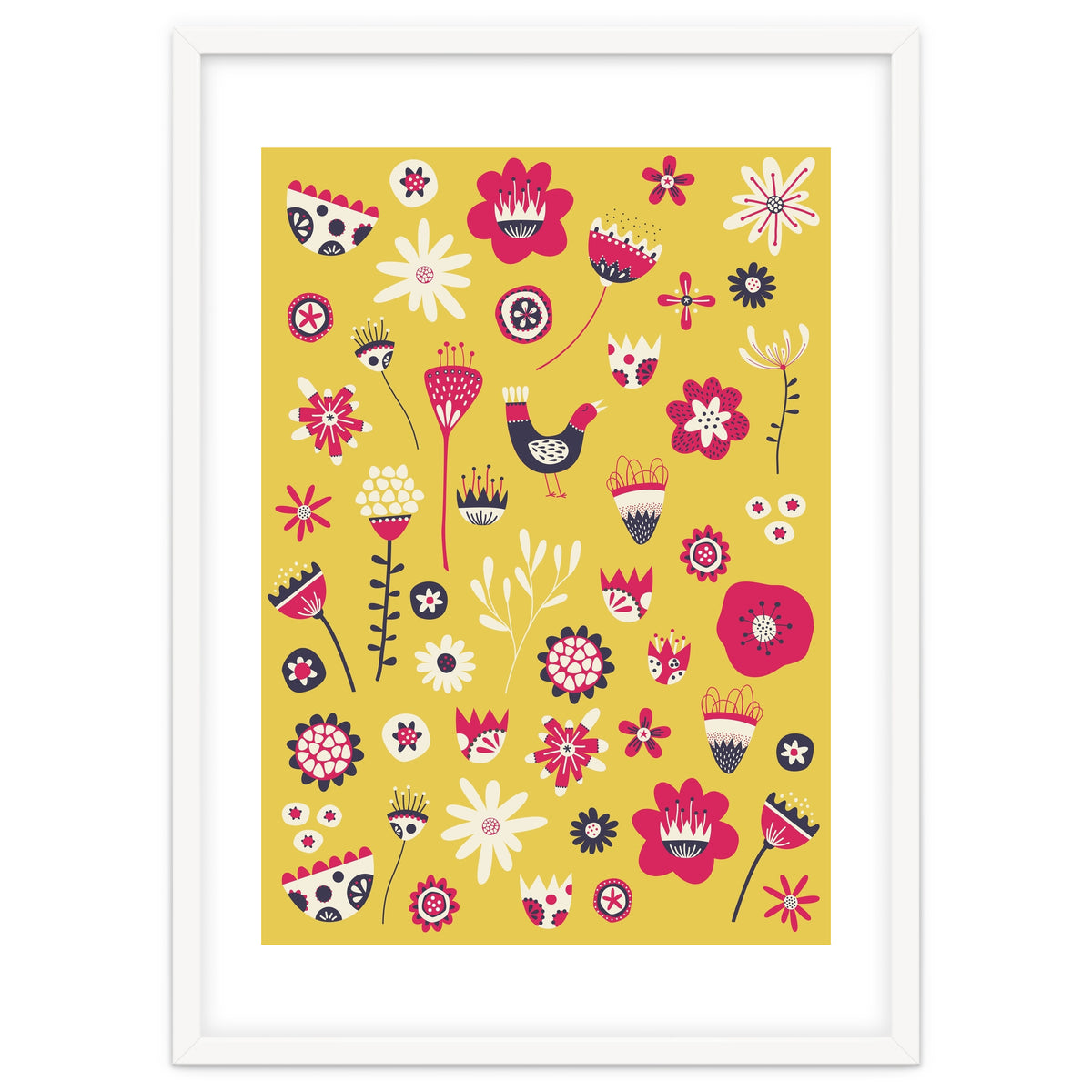 Spring Folk Floral Yellow