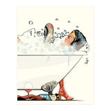 Wonder Woman in the Bath, funny Bathroom Humour (Print Only) thumbnail