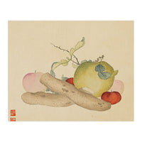 Wang Chengyu~flowers And Vegetables, Vegetables, Fruits, Yam, Apple, Pear (Print Only)