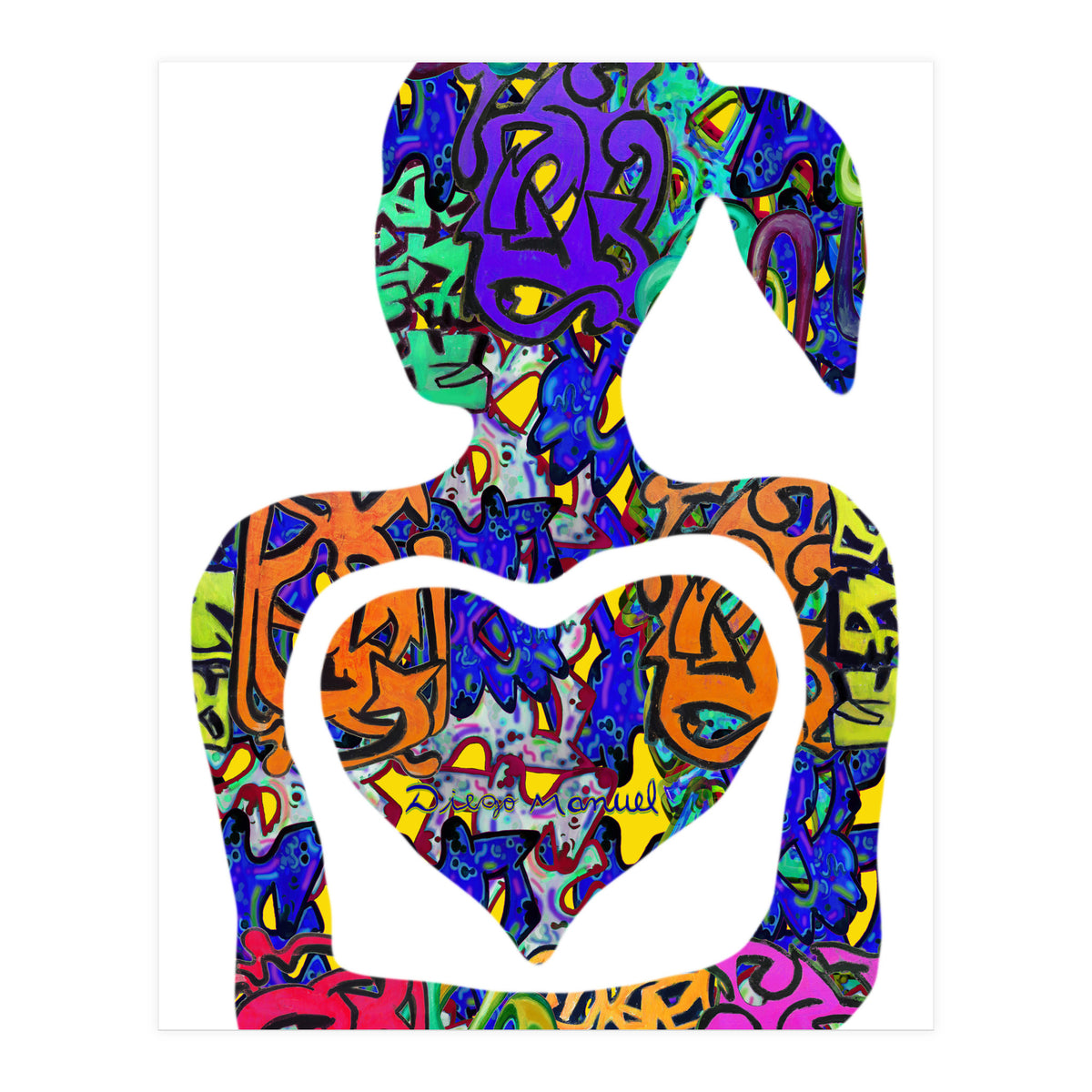 Mujer Digital 3 7  (Print Only)