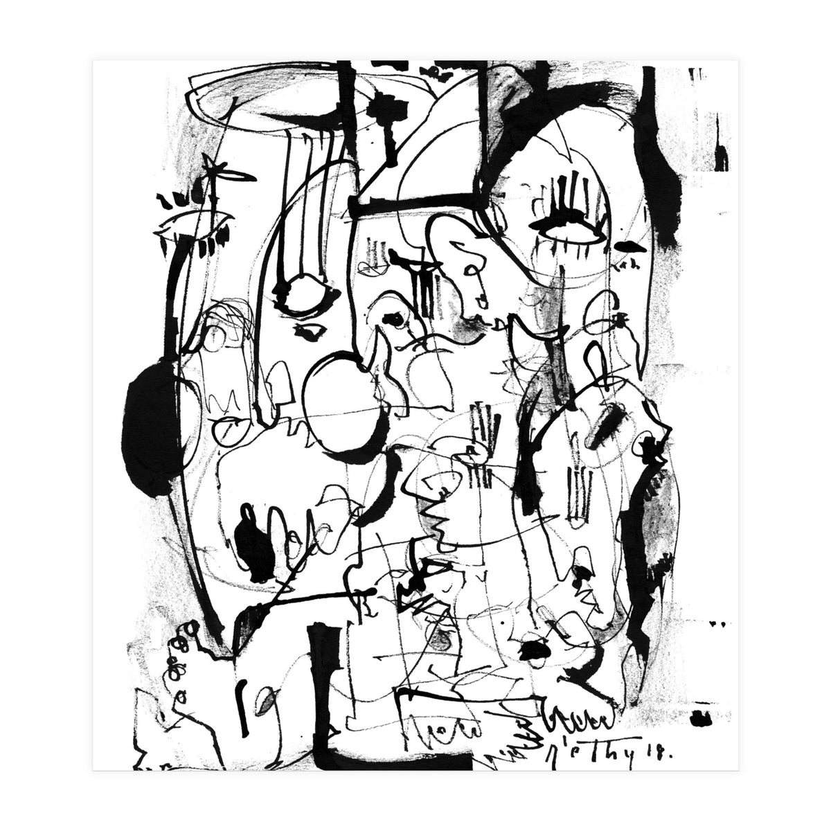 Inside The Mind - b&w (Print Only)