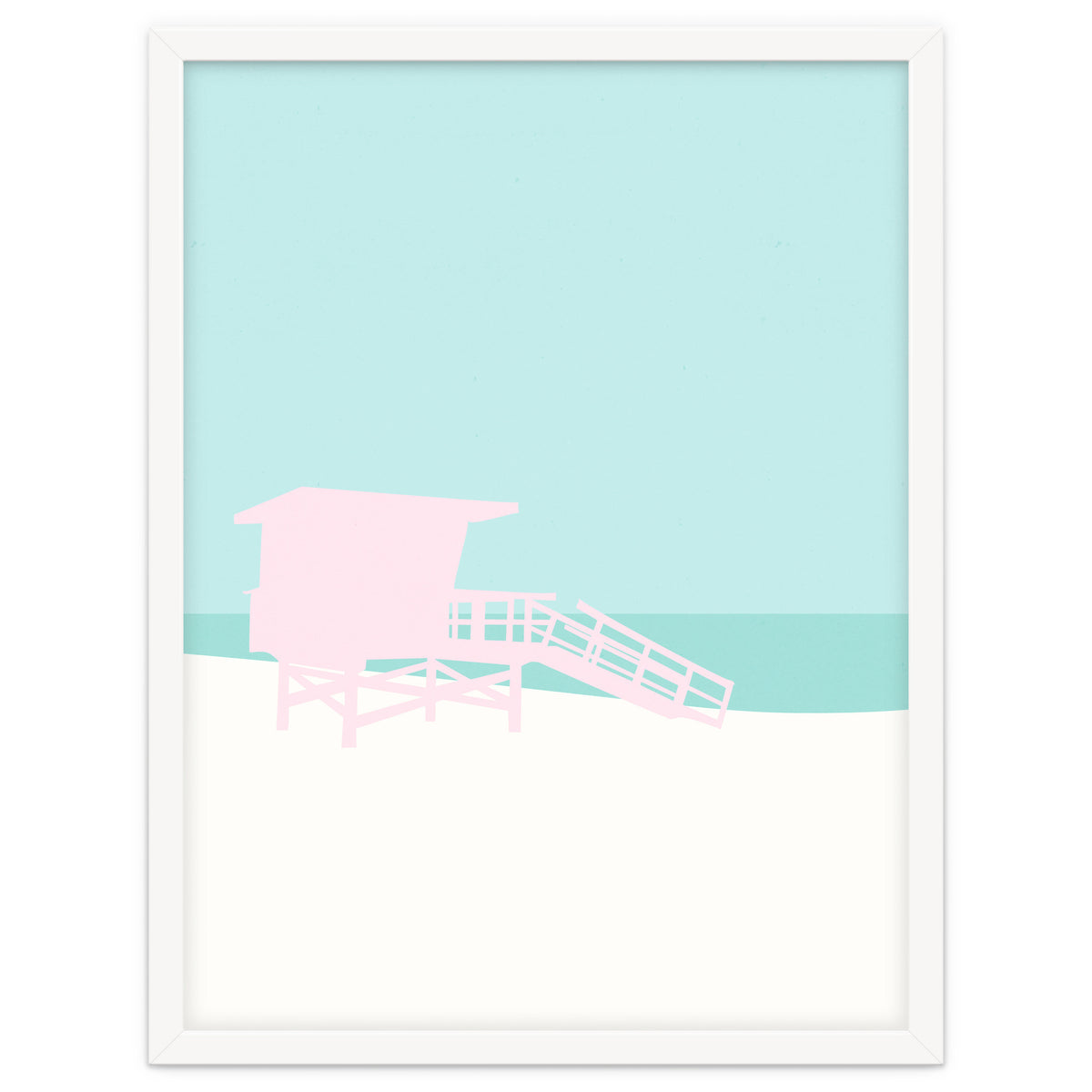 Minimal Lifeguard Tower - Turquoise Coast
